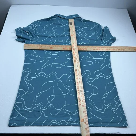 G/FORE Men's Pencil Tech Fit Golf Polo Shirt (Green) - Medium - Picture 4 of 9